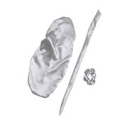 NOLITOY 3 Piezas Gorro Turbante De Tres Piezas Gorro De Raso Gorros Elásticos Con Lazo Turbante De Seda Para Dormir Gorro De Corbata De Seda Gorro Para Dormir Pañuelo Satín Silver