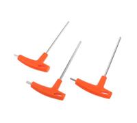 NOLITOY 3 Piezas Llaves Allen Hexagonales Internas con Mango T Ergonómico Portátil para Reparación de Bicicletas y Mecánico Herramienta Resistente para Uso Profesional y DIY
