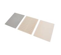 NOLITOY 3 Piezas práctica de de cuero piel falsa sin tinta piel de simulación piel de entrenamiento de maquillaje suministros de maquillaje práctica de piel gel de sílice