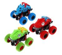 NOLITOY 3 Piezas Vehículos de Juguete de Cuatro Ruedas Modelo de Coche de Inercia Todoterreno Juguetes Creativos para Niñas Estimulan Imaginación y Habilidades Prácticas