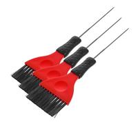 NOLITOY 3 Pinceles De Larga Para Teñir El Cabello Brocha Para Iluminar Aplicador De Tinte Herramientas De Peluquería