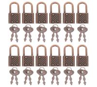 NOLITOY 30 Juegos Conjunto de 30 Mini Cerraduras Vintage Llave para Cofre Tesoro Pirata, Aleación de Zinc, Diseño Único y Fácil de Usar para Juegos de Fiesta y Manualidades