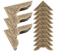 NOLITOY 30 piezas Protector de Esquinas de Libros Metal Retro Esquineras Decorativas Vintage para Álbumes y Cuadernos Resistentes y Prácticas para Proteger y Personalizar Libros