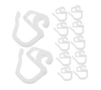 NOLITOY 36 Piezas Ganchos para Cortinas de Plástico Pequeños Clips Multiusos Resistentes para Pliegues Pinzas para Cortinas con Acabado Suave para Salón Dormitorio y Espacios Infantiles