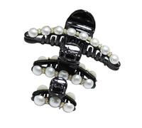 NOLITOY 3piezas Clip De Perla Gemas De Imitación Juego De Pinzas Cabello Decorativas De Perlas Negras Grande y Pequeño Para Mujer Estilo Sencillo y Moderno