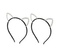 NOLITOY 3piezas Diadema Orejas de Gato Accesorios Cabello Gemas de Imitación Diadema de Gato para Mujer Decoración para Fiestas Tocado de Halloween