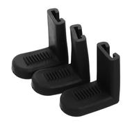 NOLITOY 3piezas Gancho Antideslizante de Goma Negro Soporte de Suspensión para Instrumento Accesorios de Fijación para Caja Sorda Sistema de Anclaje para Bombo