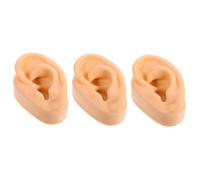 NOLITOY 3piezas Modelo De Oreja Artificial De Silicona para Bromas Oreja Izquierda Realista para Simulación Anatómica y Diversión Halloween y Día Inocentes