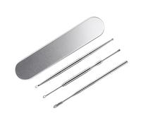 NOLITOY 3piezas Palillos Oídos Acero Inoxidable Limpiador De Oídos Cuchara Para Eliminar La Cera Herramienta De Limpieza Para Baño y Cuidado Personal