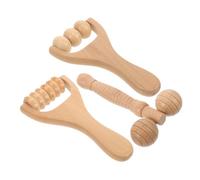 NOLITOY 3piezas Rodillos De Masaje De Madera Para Cuerpo Masajeadores Ergonómicos De Acupuntura Para De Relajación Cervical y