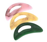 NOLITOY 3piezas Tabla de Raspar para Masajes Corporales Raspador Facial de Relajación Herramienta de Guasha Cuidado Piel Casa