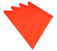 NOLITOY 4 Banderas Triangulares de Seguridad para Bicicletas sin Mástil PVC Naranja de Alta Visibilidad Resistentes al Agua Uso Exterior Ideales para Ciclismo y Senderismo