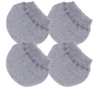 NOLITOY 4 Fundas Protectoras para Patas de Muebles, Calcetines Antideslizantes de Tela Tejida en Color Gris, Multiusos para Sillas, Mesas y Protección de Suelos de Madera en Hogar