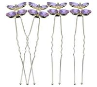 NOLITOY 4 Horquillas De Boda Diamantes De Imitación Adornos Para Pelo Mujer Tocados Novia