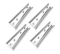 NOLITOY 4 Pares de Conectores para Sofá de Hierro Plata, Soportes Fáciles de Instalar para Mantener Muebles Juntos, Accesorios Ideales para Interbloqueo de Muebles