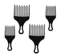 NOLITOY 4 Peines de Dientes Anchos para Desenredar Cabello Afro Rizado, Accesorios de Plástico para Reducir Frizz y Levantar el Cabello en Viajes
