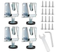 NOLITOY 4 Piezas Almohadillas Pies Ajustables Niveladores de Muebles Patas Niveladoras de Mesa para Patas de Muebles Ajustable Cocina o Sala de Estar