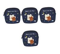 NOLITOY 4 Piezas Bolsa De Almacenamiento De Toallas De La Tía Linda Bolsa Porta Tampones Bolsillos De Viaje Bolsa De Época Lavable Tampón Algodón Niño Productos Domésticos Multifunción