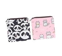 NOLITOY 4 Piezas Bolsa De Almacenamiento De Toallas Higiénicas Kit De Período Monedero De Maquillaje Cartera Organizadora Bolsa Sanitaria Tampón Chica Multifunción Bolsa De Lavar Poliéster