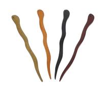 NOLITOY 4 Piezas de Palillos Cabello de Madera para Moños Chinos, Accesorios Elegantes para Mujer, sin Irritación, Ideales para Fiestas y Citas