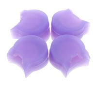 NOLITOY 4 Piezas de Protector y Apoyo para Pulgar de Clarinete de Silicona Púrpura, Alivio de Fatiga y Mantenimiento de Posición Correcta para Uso Personal Pie