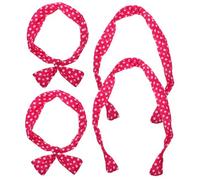 NOLITOY 4 piezas Diademas con Lazo de Lunares para Mujer Alambre Flexible Accesorios de Cabello Chic y Cómodos para Uso Diario Fiestas y Reuniones Familiares