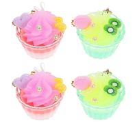 NOLITOY 4 Piezas Llaveros Encanto De Llavero Bolso Llavero De Helado Encanto Del Llavero Del Bolso Encantos Del Teléfono De Las Mujeres Accesorios Lindo Perder