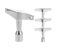 NOLITOY 4 piezas Llaves de Afinación para Batería de Metal Herramienta de Percusión Resistente con Trinquete de Liberación Rápida Accesorio Profesional para Mantenimiento de Equipos de
