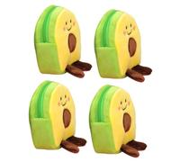 NOLITOY 4 Piezas Monedero de Peluche con Forma de Aguacate Bolso para Monedas para Mujer Diseño Atractivo y Duradero Regalo para Amigas y Familia
