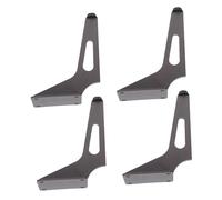 NOLITOY 4 Piezas Patas de Metal para Muebles Ángulo Patas para Sofá Mesa Centro Cama Armario Repuesto Resistente Gris Oscuro