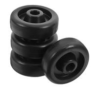 NOLITOY 4 Ruedas de Repuesto para Equipo de Fitness Negro Alta Compatibilidad y Movilidad Fácil para Entrenamiento en Casa y Accesorios de Gimnasio