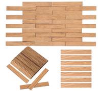 NOLITOY 40 hojas de suelo en miniatura para casa de muñecas, azulejos de grano de madera para accesorios de mini casa a escala 1:12, suelo escénico de bricolaje para interiores de casa de muñecas