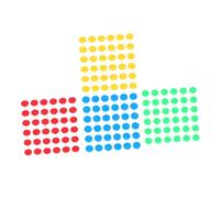 NOLITOY 400 Piezas Fichas Redondas de Plástico para Recompensas Educativas Herramienta de Cálculo Resistente para Colores Azul Verde Rojo y Amarillo para Educación Primaria