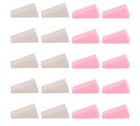 NOLITOY 40piezas Esponjas De Maquillaje Puff Cosmético Para Uso Húmedo y Seco Esponjas Faciales Para Base Líquida Para Maquillaje y Desmaquillado Paquete De Rosas