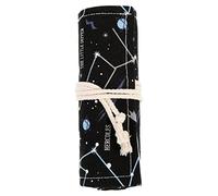 NOLITOY 48agujeros Estuche De Lápices De Lona Grande Organizador Enrollable para Dibujo y Pintura Bolsa De Papelería Multifuncional con Ranuras para Lápices y Estudiantes y Artistas