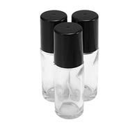 NOLITOY 4piezas Botellas De Aceite Esencial Reutilizables De Pack De Frascos De Transparentes Rodillo Para y Almacenamiento De Aromas Perfumes y Esencias