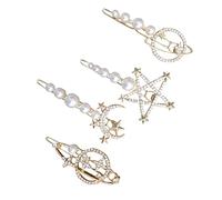 NOLITOY 4piezas Horquilla Forma De Planeta y Luna Pasador De Pelo Clip Lateral Para Fiesta Accesorios De Moda Para Mujer Horquilla De Diseño Para Niña