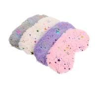 NOLITOY 4piezas Máscara Para Dormir Ojos De Felpa Ligera Antifaces Portátiles Para Dormir Protectores Oculares Cómodos Para Uso Nocturno