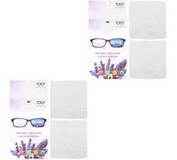 NOLITOY 4piezas Paquete De Paños De Microfibra Para Limpiar Gafas y Pantallas Antivaho Limpieza Suave Para Cristales y Dispositivos Electrónicos