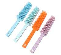 NOLITOY 4piezas Pequeños Peines De Masaje Para Cabelludo Herramientas De Cuidado Del Cabello Combs De Estilo Material De De Trigo Masaje y Portátil y Morado