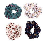 NOLITOY 4piezas Scrunchies De Pelo Elásticos Para Coletas Accesorios De Moda Mixtos Cinta Para Cabello Retro y Chic Para Niñas y Mujeres