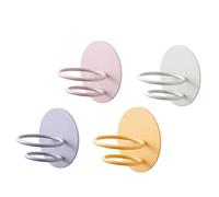 NOLITOY 4piezas Soporte De Esponja De Maquillaje Wall Mounted Rack Para Polvo Puff Carbono Organizador