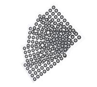 NOLITOY 5 Hojas de Puntos de Marcado de Película Reflectante Negra para Escáner 3D Alta Durabilidad y Excelente Reflexión para Seguimiento Preciso