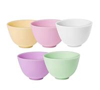 NOLITOY 5 Piezas Cuenco De Condimento De Silicona Recipientes De Comida Con Tapas De Bricolaje Fabricante De Kit Para Hacer Brillo De Labios Bochas Gel De Sílice