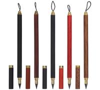 NOLITOY 5 Piezas Lápices Eternos de Madera Núcleo Resistente Roturas Recargables Sin Afilar para Dibujo Escritura y Proyectos de Construcción Regalo Práctico y Ecológico