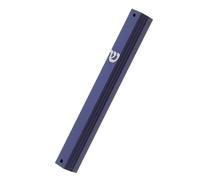 NOLITOY 5 Piezas Mezuzah para Puerta Frontal Metal con Pergamino Tradicional Decoración Judía Bendición Hogar Adorno Cultural Azul