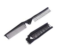 NOLITOY 5 Piezas Peine Antiestático De Plegable Negro Peine De Dientes Para Cabello y Liso De Doble Cara Para Viajes Herramienta De Peinado Cabello