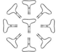 NOLITOY 50 Ganchos de Acero Inoxidable para Fundas de Asientos de Coche Clips de Fijación Resistentes para Cojines de Asiento Colgadores Seguros para Fundas y Reposacabezas Paquete de