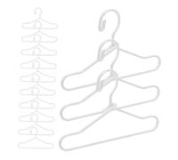 NOLITOY 55 Piezas Perchas Mini para Ropa de Muñecas Colgadores Metálicos Blancos para Casa de Muñecas Accesorios Decorativos y Organizadores para Vestuario