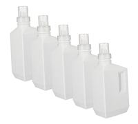 NOLITOY 5piezas Botellas Reutilizables Para Lavandería Botella Para Detergente De Lavandería Contenedor Para Loción Para Champú y Loción Para Dispensador De Jabón Líquido Para Ropa